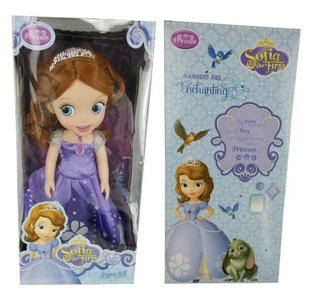 2014 Hot sale 30cm & 40cm Vinyl anime boneca princess Sofia the first doll toys, birthday gift play hours for girls brinquedos