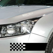 10 x Creative Car Stickers Black and White Chequered Decal for Tesla Ford Honda Toyota Chevrolet Volkswagen VW Hyundai Kia Lada