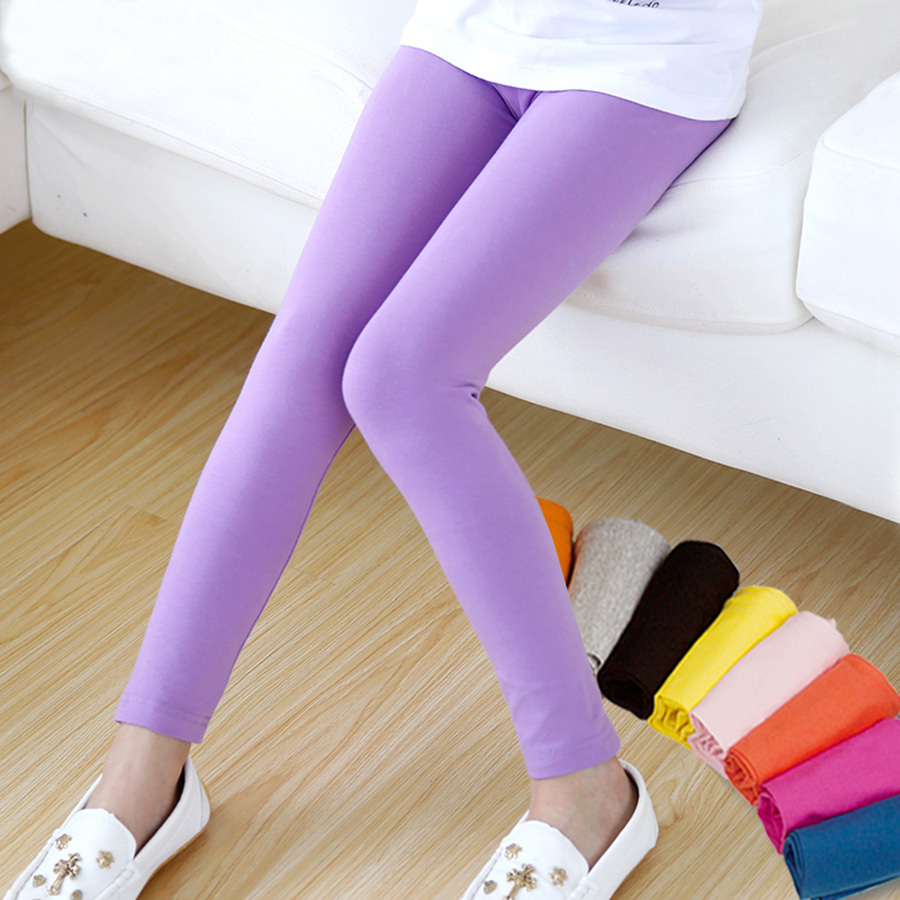 girl pants new arrive Candy color girls leggings Toddler classic Leggings 2 13Y children trousers baby