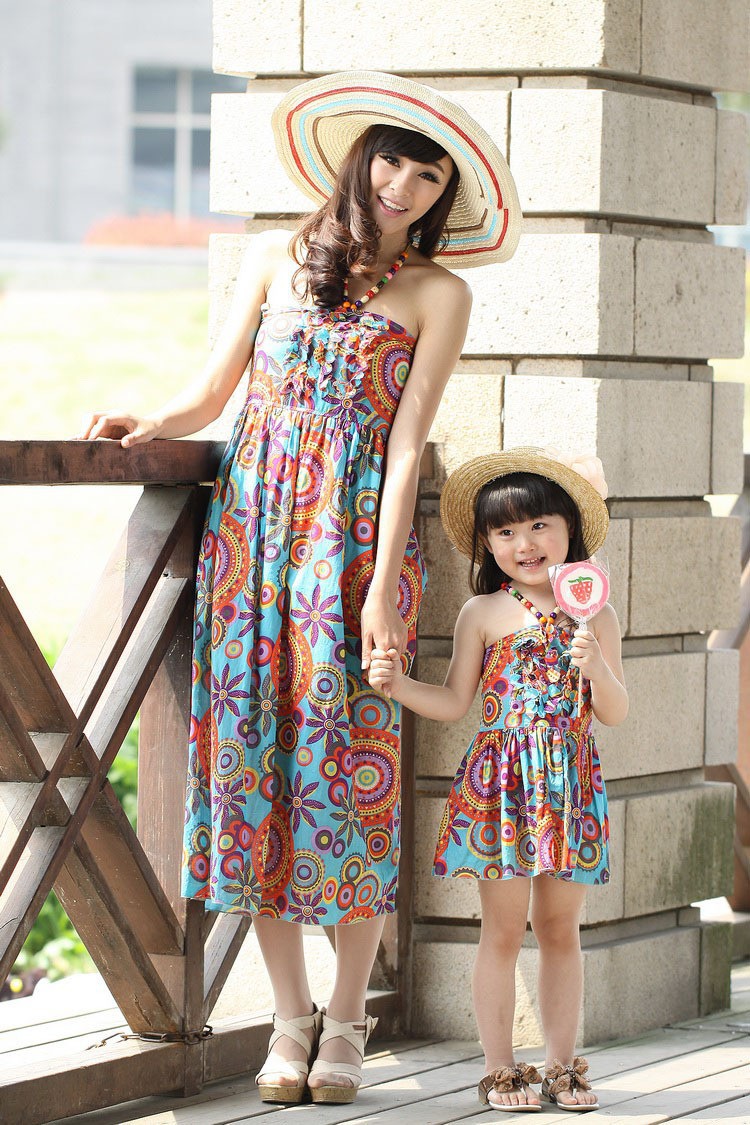 mom and daughter dress (1)