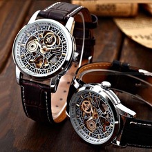 Reloj Hombre Shanghai Shenhua Automatic Mechanical Watches Men Fashion Vintage Skeleton Mechanical Watch Erkek Kol Saati