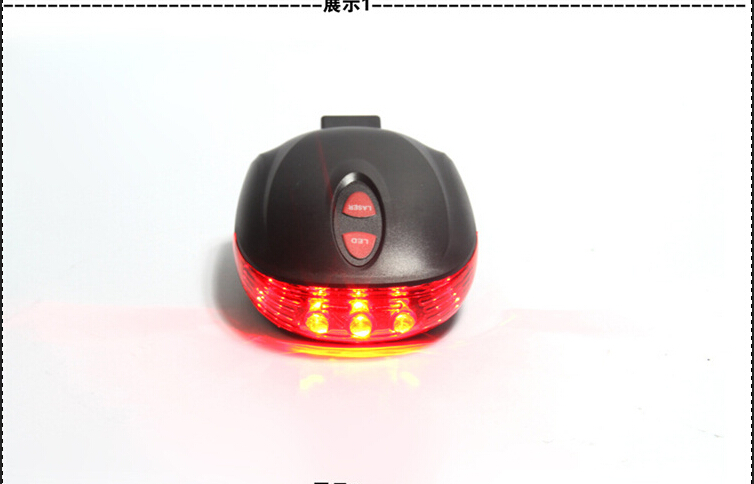 Waterproof Bicycle light Laser Tail Bike Safety Red Rear Warning Light Cycling Safety Caution Lamp 2