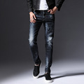 2016 autumn and winter new worn Scratch stretch jeans men Korean Slim was thin elastic pants