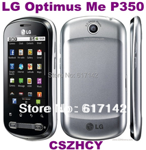 5pcs/lot Original LG Optimus Me P350 Unlocked 3G Mobile cellphone Android OS 3MP DHL EMS Free shipping.