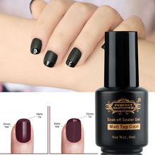 Perfect Summer Nail Gel Polish New Arrival Matt Matte Top Coat Soak off Gel Polish Nail