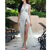 NEW ! Fashion Crochet Maxi Dress Cover-up, Summer Women Beach Dress, Long White Dress