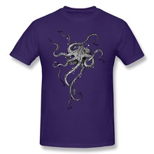 2015 New Octopus Men t shirts Exercise Men Short Sleeve Round Neck 3D T Shirt Cheap Price