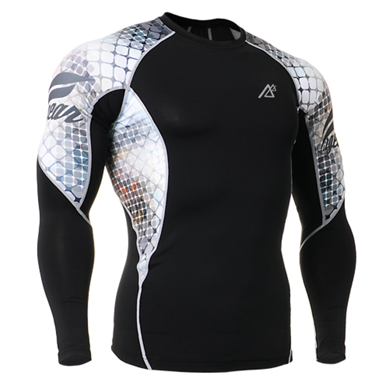 Men s Long Sleeves High Quality Compression Skin Tight Gym Wear Outdoor Sports Training Fitness Sportswear