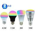 Bluetooth Led Bulbs 4 5W 7W 7 5W 8W 10W RGBW Led Lamps 110V 220V Bluetooth