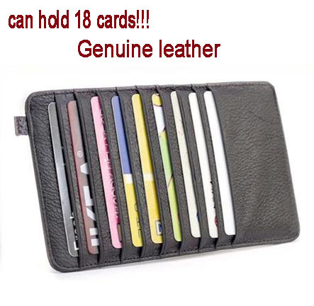 Long design multi ID HOLDERS  male women's card holder genuine leather bank card case pass-book cowhide lovers clip wallet bag