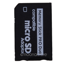 Mini Micro SD Card Adapter to MS Card, TF Card Reader Memory Stick, MS Pro Duo Adapter Converter Card Case CMPJ037#C3