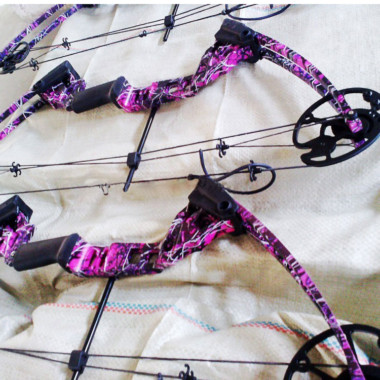 Purple Camo version bow and arrow archery set Hunting bow arrows set with excellent design compound