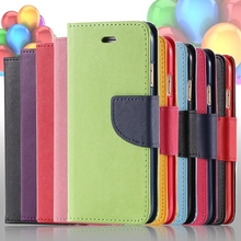 PU Flip Leather Case for Samsung Galaxy S4 SIV I9500 Wallet Book Style Cover Stand Holder