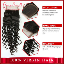 Hot Sale 6A Virgin Brazilian Deep Wave With Closure 4 Bundles 100 Human Hair Queen Hair