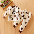 Hot baby Boys And Girls Pants Sets Of Long Sleeves Cartoon Baby Clothes Mickey Baby Clothes
