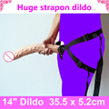14 inch strap on dildo super huge dildo horse big cock sex toys soft strap ons