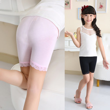 2016 Top Quality Brand Girl Safety Panties Comfort 3 Colors Cute Pink 100% Cotton Underwear baby Boxer Briefs String Leggings