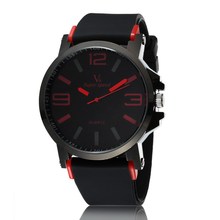 Fashion Wristwatches Clock Male V6 Brand Quartz Man Watches Silicone Wrist Band Watch Sports Men s