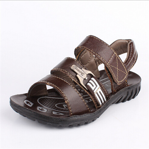 Hot-Summer-2015-Kids-Boys-Genuine-Leather-Sandals-Beach-Shoes-Children ...