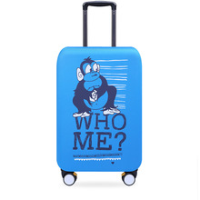 Elastic Luggage Covers Washable Suitcase Dustproof Waterproof Protector 18/20/21/22/24/26/28/30/32′ WHO ME Monkey Design