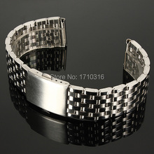 New Arrival Watch Strap Bracelet Stainless Steel Band With Push Button Double Flip Lock 18mm 20mm