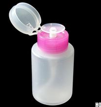 New 2015 150ML Pump Polish Dispenser Empty Bottle Nail Art Remover UV GEL Cleaner