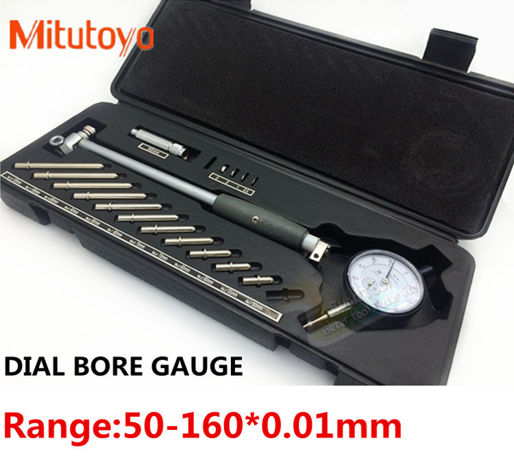 G Mitutoyo dial bore gauge 50-160/0.01mm bore dial indicator center ring indicator measuring tool wholesale T