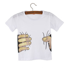 Special Offer New Children Boys Summer T Shirt Tops Lovely Cartoon Hand Star Short Sleeve