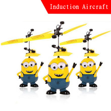 Free Shipping! Remote Control RC Helicopter Flying Despicable Me Minion Quadcopter Drone Ar.drone Kids Toy VS Fairy Doll x5c