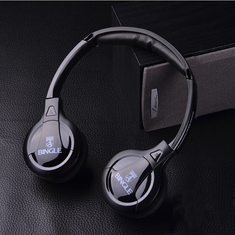100 High quality Bingle B616 Computer tv earphone Multifunction Wireless Headset Headphone with FM Radio for