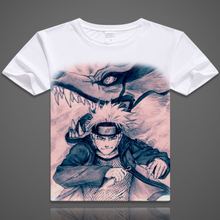 New Japanese anime Naruto T-shirt High quality Naruto short sleeve T shirt Kakashi itachi sasuke gaara Free shipping