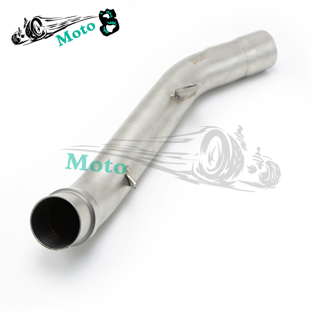free shipping motorcycle middle of the exhaust pipe muffler Stainless Steel exhaust pipe for kawasaki z800