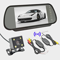 7 0 Car Rear View Mirror Monitors Parking Kit Led Night Vision Car Reverse Camera 2