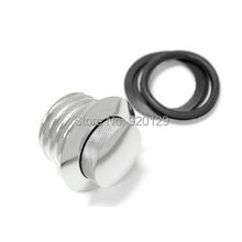 Free shipping Motorcycle parts Chrome POP-UP Screw-In Flush Mount Fuel Tank Gas Cap for Harley Davidson Sportster