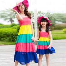 Mother Daughter Dresses / Family Clothing 2015 Matching Mother Daughter Clothes Mom And Daughter Dress Family Look Outfits