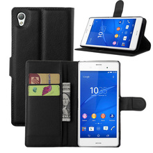 9 Colors Luxury High quality Magnetic cost effective Leather Wallet Skin Cover Case for Sony Xperia