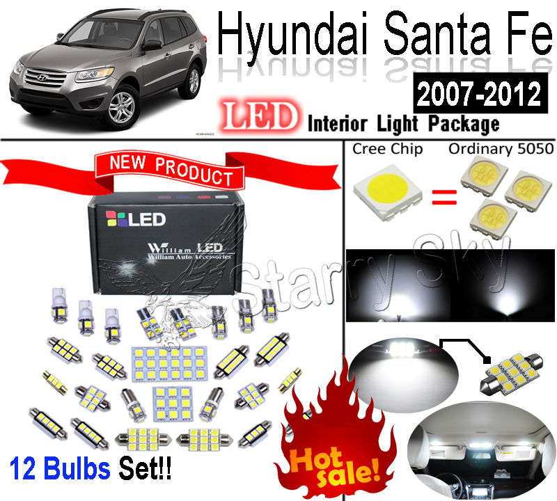 12 blubs          hyundai santa fe 2007