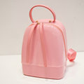 Trend Fashion Jelly Bag Women Solid Color Plain Casual Daypack Designer Zipper Hand held Bag Backpack