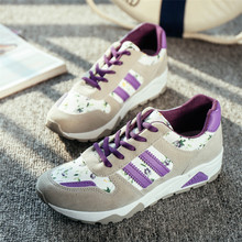 2015 new fashion women sneakers shoes sapatilha women s casual flats sport shoes woman floral printed