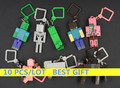 New 10pcs lot First Generation Anime Minecraft Toys Micro World Game Action Figure Toy Minecraft Keychain