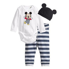 Retail Autumn 2015 baby wear boys romper babys cartoon Christmas romper print cartoon rompers romper hat