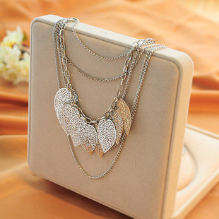 2015-Fashion-Jewelry-For-Women-Stray-Leaves-Necklace-ZL72322