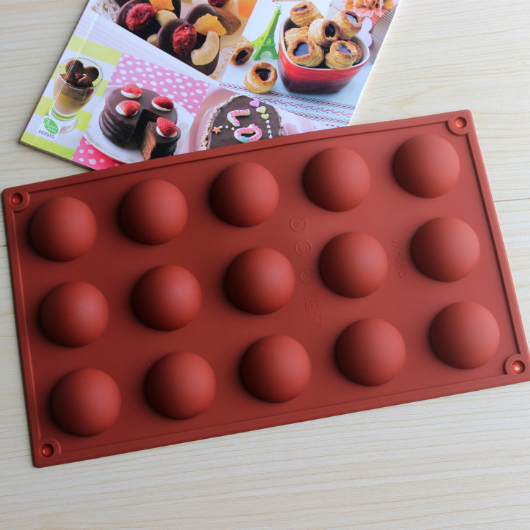 Creative DIY 15 even dome silicone cake mold chocolate mould ice tray mold pudding mold CDSM-268