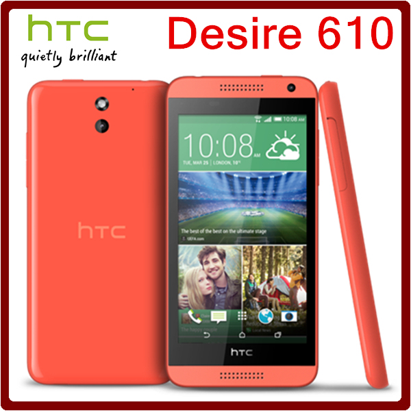 610 Оригинальный Разблокирована HTC Desire 610 8MP 2040 мАч 4.7 Дюйм(ов) 8 ГБ ROM Сенсорный Экран Восстановленное Мобильного Телефона Бесплатная Доставка