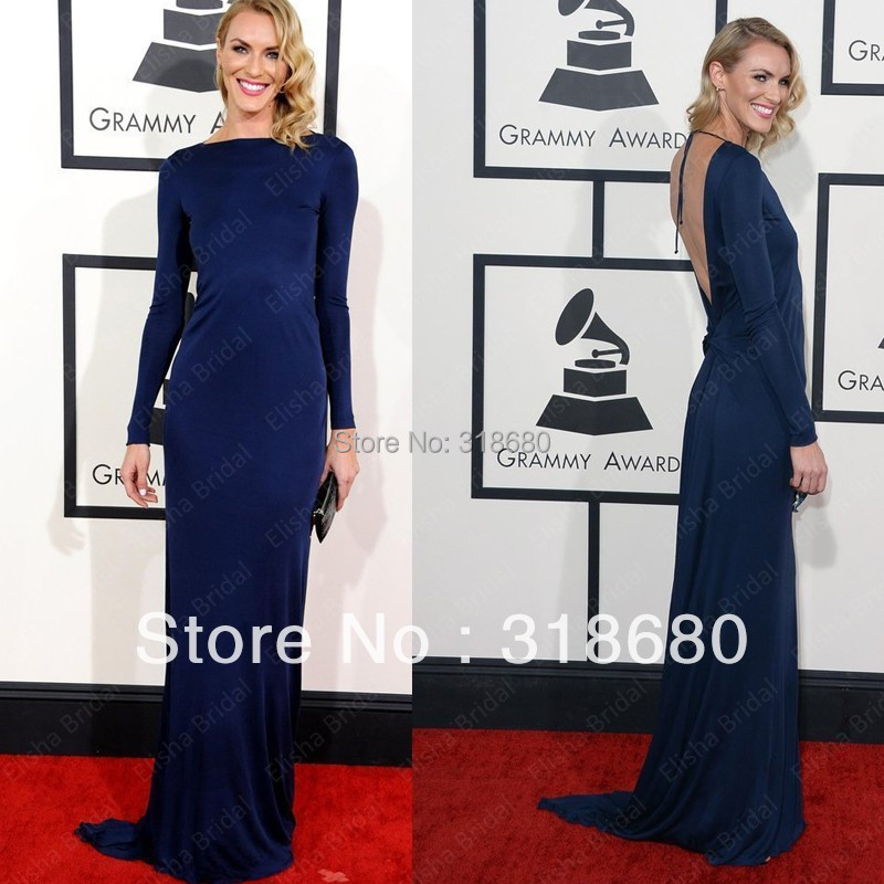 ... Jersey Evening Gown 56th Grammy Awards Celebrity Red Carpet Dress