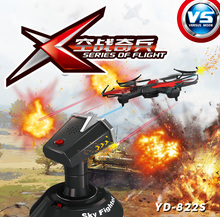 F16809/10 Attop YD-822S Infrared Battle 2.4G 4CH 6-Axle Single Fort Battle Drone RC Helicopter Quadcopter Toys