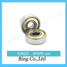 Free Shipping ! 10 pcs/lot Miniature deep groove ball bearing 626ZZ 6*19*6 mm