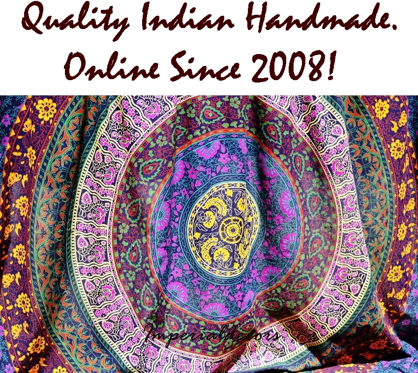 Indian Psychedelic Tapestry, Hippie Wall Hanging, Bedsheet, Ethnic Art Decor (TWIN SIZE, 100% PREMIUM QUALITY).