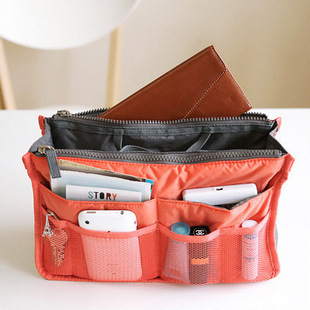 Hot new double zipper pockets portable multifunction travel bag storage bag font b cosmetic b font