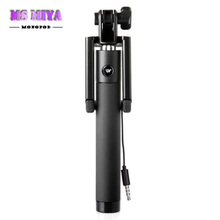 Extendable Handhold Monopod tripod Audio cable Self Selfie Stick Tripods take photos for IOS Android smart phone perche selfies
